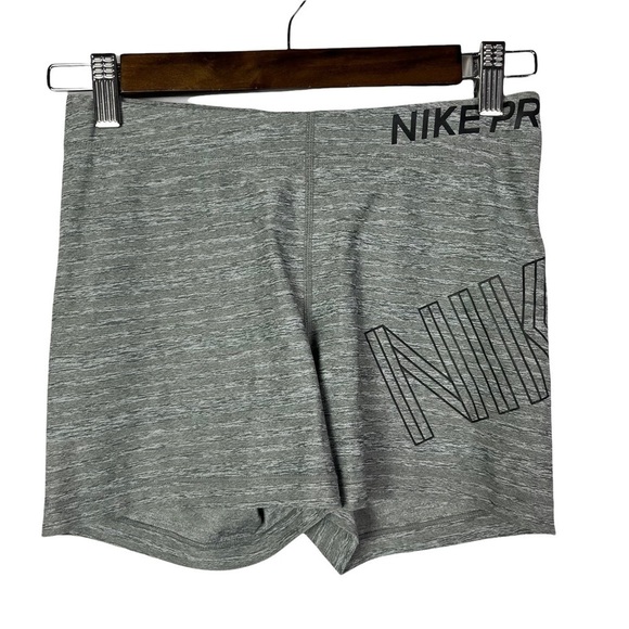 Nike Pro Dri-Fit Gray Logo Compression 3" Training Shorts M - Picture 1 of 3